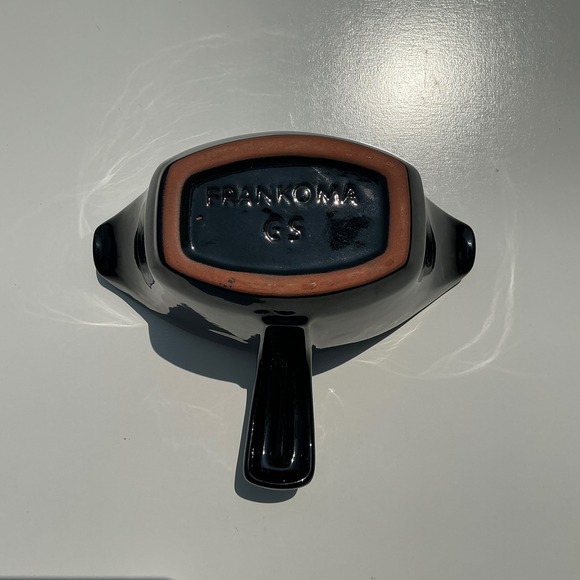 Frankoma Other - Frankoma Pottery Gravy Boat Onyx Black Vintage Mid Century Modern Ceramic